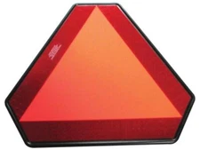 High Visibility Slow Moving Vehicle Decal - Plastic Safety Sign