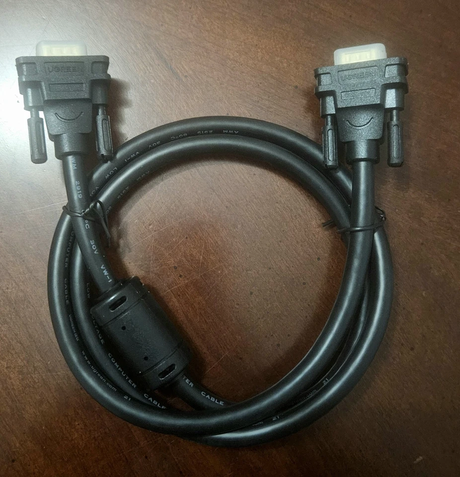 New VGA SVGA HD15 Male To Male Video Coaxial Monitor Cable 1080P Full HD 3ft - Image 3 of 4