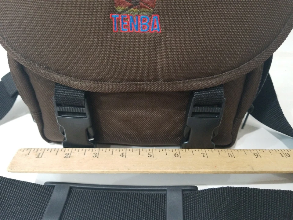 Bolsa de equipo/cámara Tenba marrón de colección colorido logotipo correa asa cremallera a presión L@@K Foto 2 de 4
