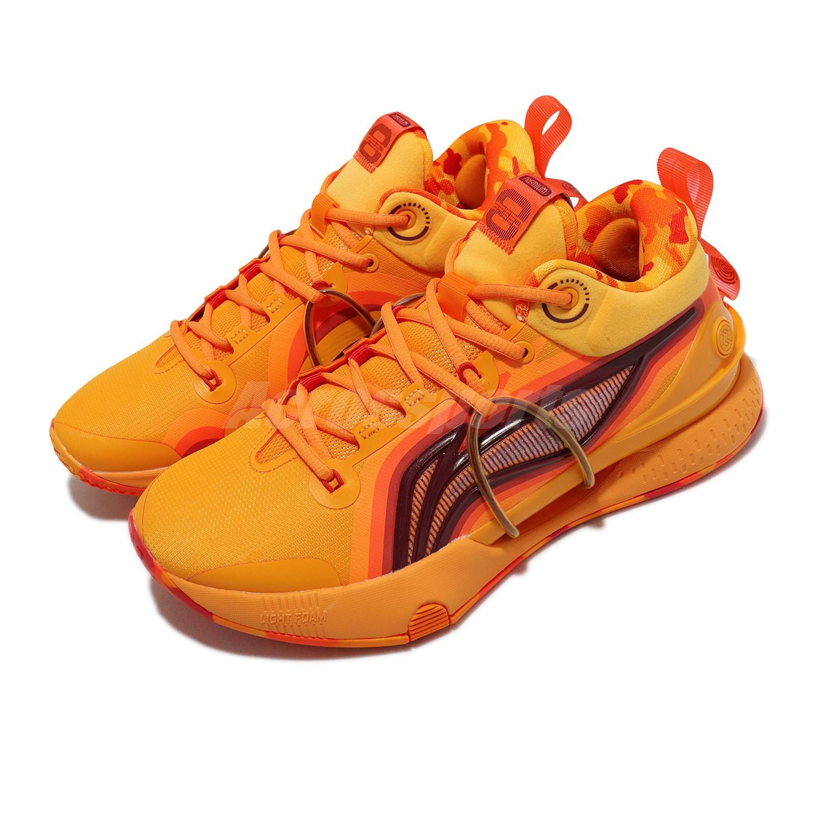 Orange Men Basketball Shoe ABAR071 