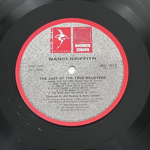 Nanci Griffith - The Last Of The True Believers - LP Vinyl Record Album 1986 - Picture 10 of 12