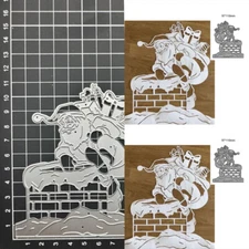 Metal Cutting Dies Christmas Santa Claus NEW Scrapbook Mould Blade Punch Stencil