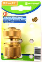 Stecksystem Schnellschlauch-Kupplung Mit Wasserstop Messing Ø 12,70 Mm (1/2'')
