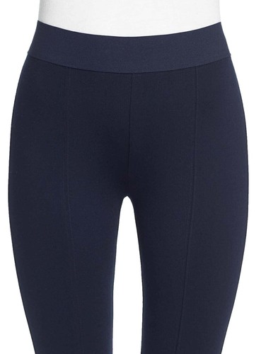HUE Damen Ripped Knee Denim Leggings – Mit Zerrissenen Knien, Stretch & Funktionalen Taschen