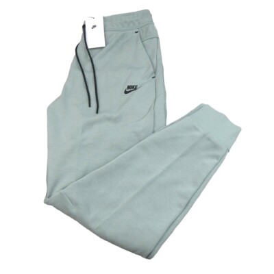 Nike Tech Fleece Joggers Grey Green Taped Bottoms Track Pants
