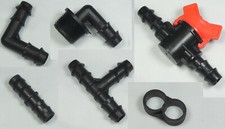 Tropfrohr Zubeh&ouml;r Tropfschlauch Anschlussst&uuml;cke Verbinder Dripline 16mm W