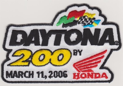2006 Daytona 200 by Honda Motorcycle Event Patch - Jake Zembe Won *New* #530