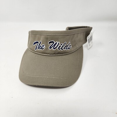 NWT THE WILDS CC Country Club VISOR Khaki One Size  Adjustable  Curved Bill