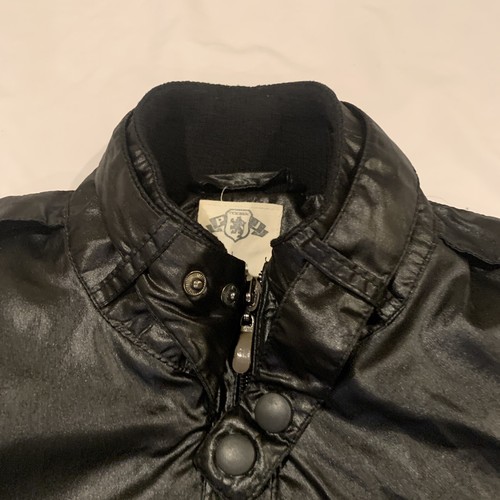 PJ Mark Members Only Classic Iconic Racer Bomber Jacket, Black Matte Sheen, Sz L - Picture 6 of 10