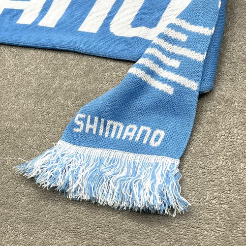 Shimano Ride Cycling Cyclocross Scarf Arctic Sky Blue White Fringe 64” Long - Picture 5 of 6
