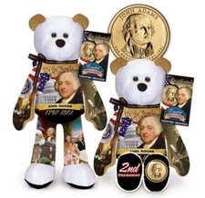 John Adams Dollar Coin bear  2 in current series of 36