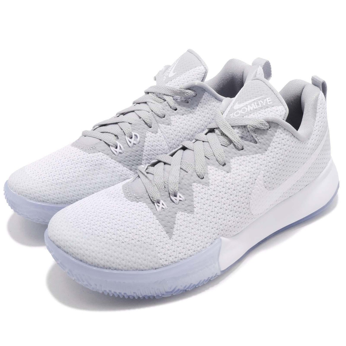 Nike Zoom Live II EP White Wolf Grey Men Basketball Sneakers AH7567-101