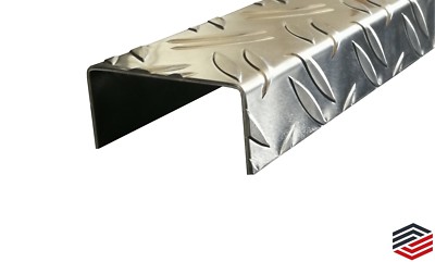 U-Profil Aluminium Riffelblech U-Profil 1,5/2 Abdeckung U-Winkel Warzenblech Alu
