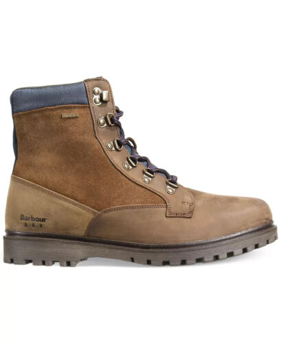 Barbour Men's Chiltern Waterproof Leather Derby Boot Brown SZ UK 7 / USA 8 - Picture 2 of 18