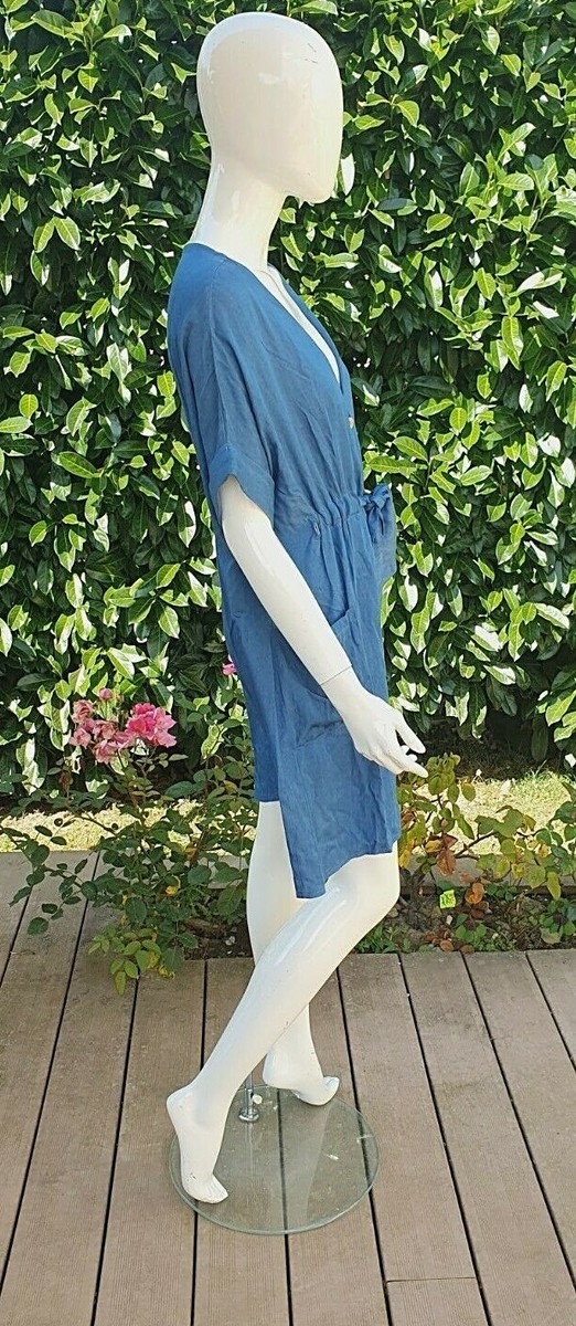 Robe longue noire portefeuille brodée sequins Femme