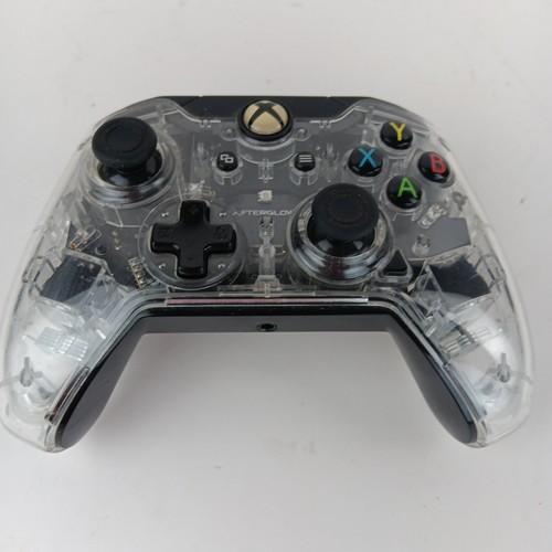 Afterglow Prismatic Wired Video Game Controller For Xbox One - Clear Case