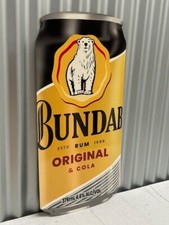 BUNDABERG RUM SPIRIT CAN LARGE METAL SIGN DIE CUT 3D DESIGN