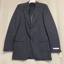 Vintage Portfolio Perry Ellis Blazer Suit Jacket Size 40L 100% Worsted Wool NWT