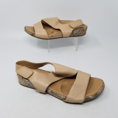 Naturalizer N5 Contour Sandal Women Size 8 W Beige Leather Slip On Slides |  eBay