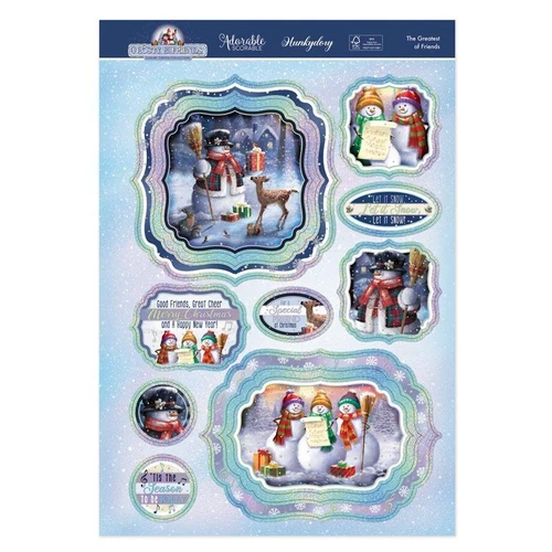 Hunkydory The Greatest of Friends Luxury Topper Set  : Frosty & Friends Collecti - Picture 2 of 6