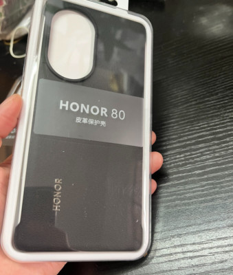 Original For HONOR 80 Pro / 80 PU Leather Back Case Cover Taschen
