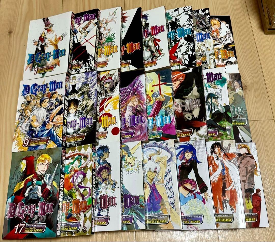 D. Gray-Man Manga English Books Lot 1-24 Set VG Shonen Jump From