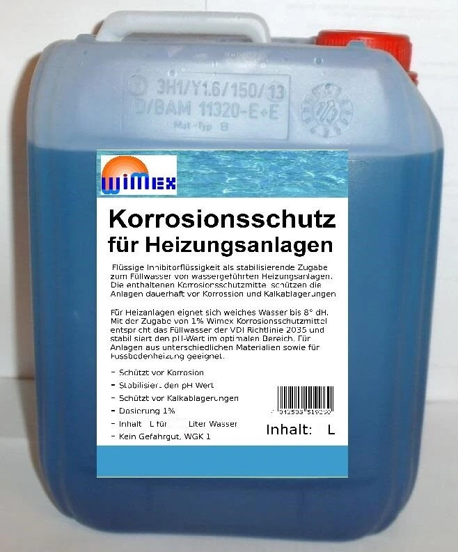 SOLMAX (12.99 Euro pro Liter) WIMEX Korrosionsschutz für Heizungsanlagen 10 Liter