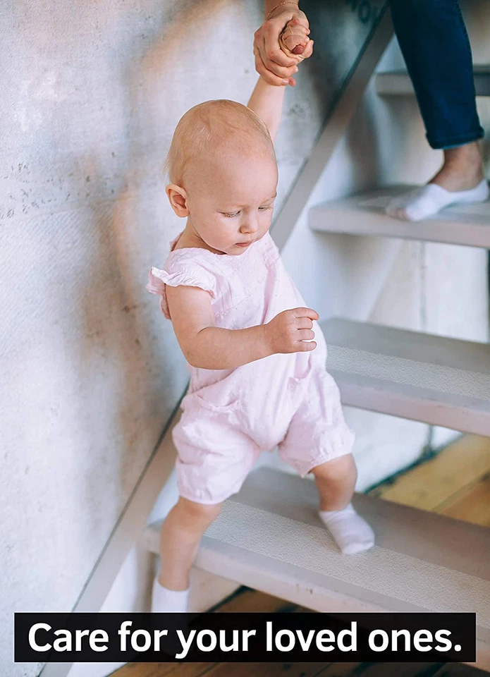 Cinta antideslizante para peldaños de escaleras de 32"x4" (paquete de 15) - Tiras transparentes antideslizantes para interiores Foto 4 de 4
