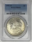 1901-O Morgan Silver Dollar Coin PCGS MS 64 (15) B