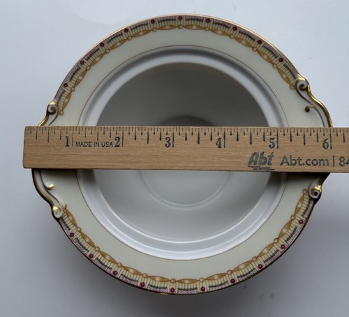 National China Japan Patricia Zuckerdose mit Deckel floral Goldrand - Bild 11 von 11