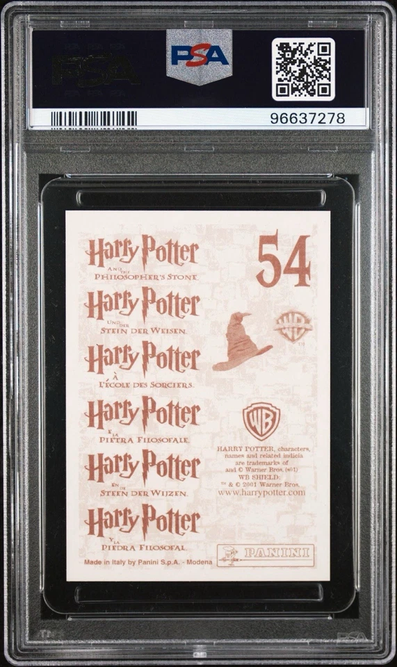 PSA 10 Rubeus Hagrid #54 Panini Harry Potter Philosopher's Stone 2001 💎 Low Pop - Image 2 of 3