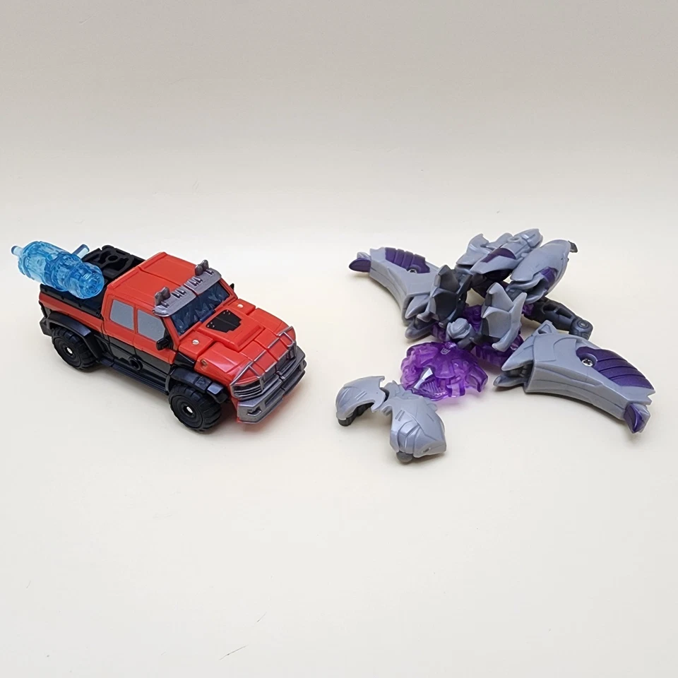 TRANSFORMERS Prime - IRONHIDE vs MEGATRON Cyberverse 4" Commander NEAR COMPLETE - Image 2 of 4