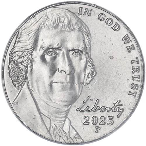 2025-P Jefferson Nickel — photo from the most recent tracked eBay sale