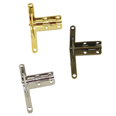10pcs 30x33MM Lid Support Spring Hinge 90° Hinge for Antique Jewelry Wine for Ca