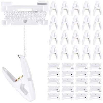 20 Pairs Drop Ceiling Clips for Classroom Ceiling Hanging Hooks Hangers Clips...