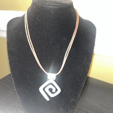 SILPADA Sterling Silver GEOMETRIC MAZE Pendant and Necklace S0377 RETIRED