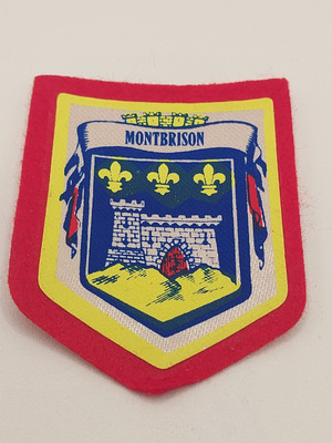Abzeichen Städte Montbrison Konturen Rot