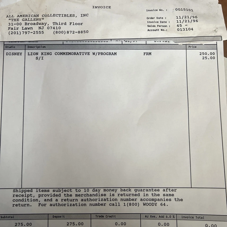 Disney Rey León Raro Elenco Principal Todo en Uno Sericel 1994 18 1/2" x 20" Enmarcado  Foto 4 de 4