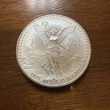 BU 1993 1oz Mexican Libertad 1oz Plata Pura .999 Fine Silver