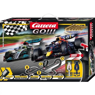 Carrera Go!!! Max Performance | Formel 1 Rennbahn-Set |Max Verstappen vs Louis h
