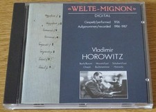 CD Vladimir Horowitz "Welte-Mignon" Bach Mozart Schubert Chopin Rachmaninow