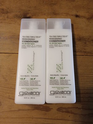 2 Pack Giovanni Tea Tree Triple Treat Invigorating Conditioner 8.5 oz