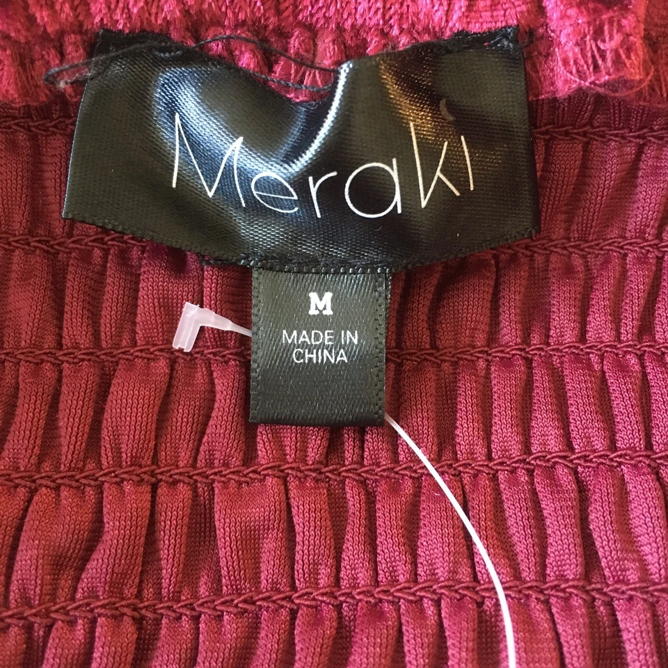 Top corto borgoña Meraki talla M nuevo con etiquetas Foto 4 de 4