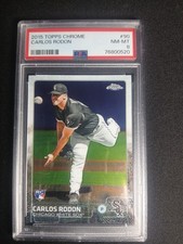 2015 Topps Chrome Carlos Rodon Rookie Card RC #90 PSA 8 White Sox. rookie card picture