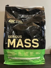 OPTIMUM NUTRITION SERIOUS MASS 12lb Protein Muscle Building Weight Gain.EXP 4/26