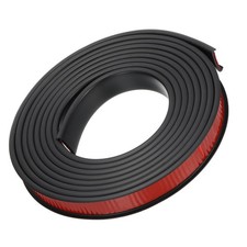 16.4Ft U-Shape Edge Banding Furniture Edge Protector Black 18mm/0.71" for Home