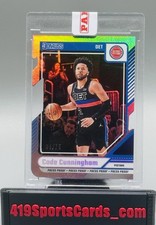 Cade Cunningham 2024-25 Panini Donruss 68/75 Silver Die Cut Press Proof  #174
