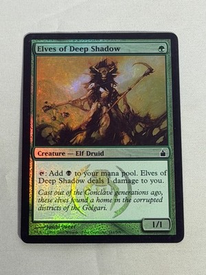 MTG FOIL Elves of Deep Shadow Ravnica: City of Guilds Magic the Gathering