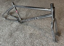 OLD SCHOOL BMX ORIGINAL '84 HUTCH PRO RACER FRAME FORK CHROME 20" hollywood star
