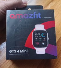 Amazfit GTS 4 Mini Smartwatch - Alexa Built-in, Flamingo Pink- New/Sealed